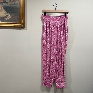 Anthropologie Floral Boho Stretch Pants